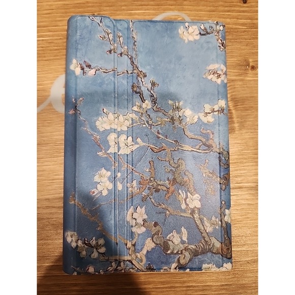 iPad Mini Pro Fintie Folio Case Van Gogh Almond Blossoms Design & keyboard - Picture 1 of 5
